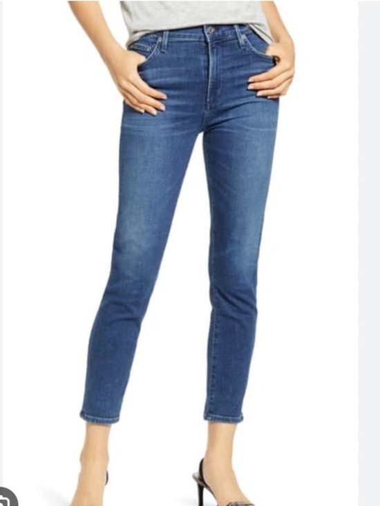 Citizens Of Humanity Denim - Citizens Of Humanity Rocket Crop High Rise Skinny Jeans
